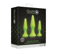 Ouch! Glow in the Dark Butt Plug Set