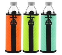 Set di 3 portabottiglie per esterni, antiscivolo, con chiusura a coulisse, per bottiglie da 470-510 ml