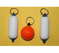 SET di 3 PORTACHIAVI GALLEGGIANTI PARABORDO MARE STILE MARINARO PVC IDEA REGALO
