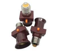 Set di 3 Portalampada voleuse a vite E27 con interruttore 6 A Lot de 3