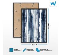 Set di 3 poster arte astratti da parete acquerello onda marina oceanica -...