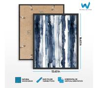 Set di 3 poster arte astratti da parete acquerello onda marina oceanica -...