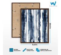 Set di 3 poster arte astratti da parete acquerello onda marina oceanica -...