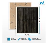 Set di 3 poster arte da parete design astratto grafico monocromatico -...