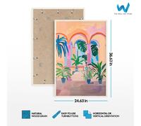 Set di 3 poster arte vegetale tropicale - arte da parete donna e cane...