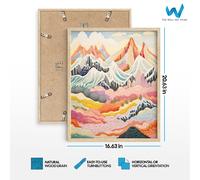 Set di 3 poster di montagna, ispirazione agrumata e arte astratta -...