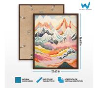 Set di 3 poster di montagna, ispirazione agrumata e arte astratta -...