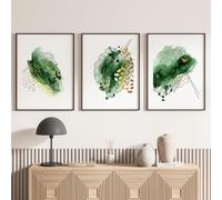 Set di 3 poster/poster trittico - Fogli 3617682402236 - Bordo bianco e nero, 3 poster, 50 x 70 cm (cornici non incluse)