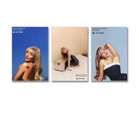 Set di 3 poster su tela di Sabrina Carpenter Singer, poster estetici per la stanza, regalo per la famiglia, decorazione da parete per la casa, 20 x 30 cm, 3 pezzi, stile 1