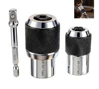 Set di 3 prese regolabili per rubinetto, 3/8 Adattatore Quadrato di Azionamento,Strumento di Estrattore a Rubinetto,per rubinetti filettati, alesatori,estrattori a vite,con giunto sferico in acciaio