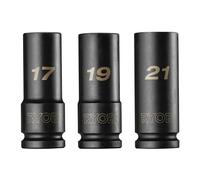 RYOBI RHDIS3PC - Set di chiavi a bussola per pozzi profondi, 3 pezzi