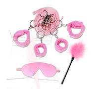 Set di 3 prodotti per la cura dei muscoli delle mani in rosa, per un rilassamento completo del corpo, esperienza di design per la camera da letto