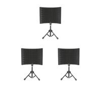 Set di 3 protezioni isolanti per microfono da studio con supporto e filtro vocale per microfono a condensatore
