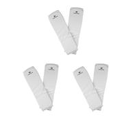 Set di 3 protezioni per arti marziali miste, per Taekwondo, karate, MMA, protezione per il collo del piede, taglia XL, colore: bianco