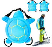 Set di 3 cuscinetti protettivi a tartaruga per snowboard e sci, con tartaruga, protezioni per fianchi 3D per pattinaggio, cuscino imbottito per tartaruga, ginocchiere per bambini e adulti, protezione