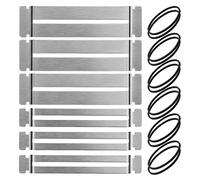 Set di 3 protezioni per tasti per chitarra, in acciaio inox, protezione per tastiera e basso
