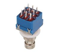 Set di 3 pulsanti PCB, 3PDT a 9 pin per pedali effetti per chitarra, conversione True Bypass, per sostituzione durevole blu per integrità della catena del segnale