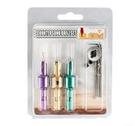Set di 3 punte da trapano svasate da 2,8 mm con codolo esagonale per legno | Trapano per pilota e svasatura in un solo passaggio, consente di risparmiare tempo, riduce le modifiche delle punte