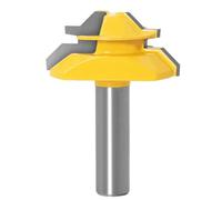 Set di 3 punte for fresa for giunti for colla a 45 gradi. Set di giunti for colla Taglierina for tenone for la lavorazione del legno for utensili for la lavorazione del legno(3PCS 12mm shank)