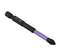 Set di 3 punte per cacciavite PH2, inserti magnetici a croce per utensili elettrici, in lega di acciaio antiscivolo, lunghezza 50 mm, 70 mm, 90 mm, finitura nera