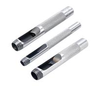 Set di 3 punzoni argentati con occhielli in acciaio, set da 3 pezzi (1/4, 3/8, 1/2") è un accessorio originale per il kit di utensili ASDFGHT per occhielli e utensili manuali