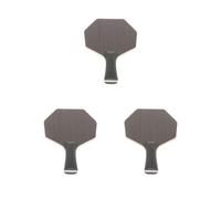 Set di 3 racchette da ping pong in legno esagonale fatte a mano a 5 strati per il gioco Indoor Training colpo orizzontale