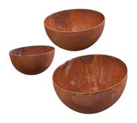 Set di 3 raccoglitori d'acqua piovana in metallo rustico da giardino | Distributore per api, ciotola per acqua, per gli amanti della natura, giardinieri, hobby, cortile, prato, terrazza, fattoria