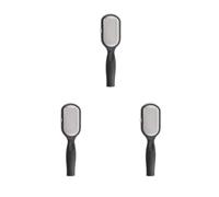 Set di 3 raspe per calli, accessori per pedicure, per donne e uomini, per la rimozione della pelle morta dura, scrubber per tallone, lime nere