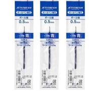 Set di 3 ricariche per penna a sfera Jetstream SXN-150, 0,5 mm, SXR-5 (blu)