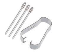Set di 3 ricariche per penna in metallo con clip per scrittori straordinari, penna stilo per scrittura migliorata portabilità per scrittori frequenti. Punta di ricambio per penna touch