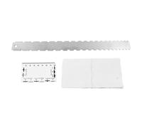Set di 3 righelli per chitarra con bordo dritto dentellato, righello per corde, panno per la pulizia, righello per chitarra ad alta precisione, strumenti per liutaio, per vari tipi di chitarra