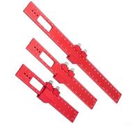 Set di 3 righelli per la lavorazione del legno, strumenti di marcatura in alluminio con misure metriche e imperiali per precisione