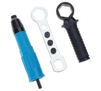 Set di 3 rivetti multiuso con impugnatura ergonomica, adattatore rivettatrice automatica per migliorare il controllo e la stabilità, set di rivetti per la conversione dei rivetti