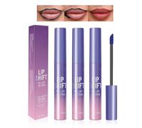 Set di 3 rossetti per labbra Peel Off Lip Liner, rossetto rosso nude rosa opaco finsh a lunga durata, impermeabili, resistenti ai trasferimenti, per donne e ragazze