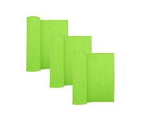 Set di 3 rotoli di carta crespa per la realizzazione di fiori, larghezza 25,4 cm, lunghezza 2,4 m, decorazione per pareti e feste (verde mela)