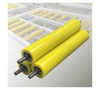 Set di 3 rulli trasportatori in poliuretano di ricambio industriali, diametro 10,2 cm, 5,1 cm, 20,3 cm, resistenti, per la movimentazione dei materiali e le applicazioni di carbone