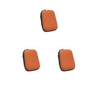 Set di 3 sacchetti di immagazzinaggio del cavo dati riutilizzabile stile semplice organizzatore di colore solido auricolare banca di potere caricatore del cellulare sacchetto arancione