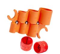 Set di 3 sbavature permanenti per tubi e misuratore di profondità che evidenziano le preferenze di 6 dimensioni per una valutazione accurata dei tubi in ABS polistirene