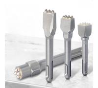 Set di 3 scalpelli a martello in metallo duro per martello elettrico, punta | 3 scalpelli in metallo duro per martello perforatore elettrico, metallo ad alta durezza