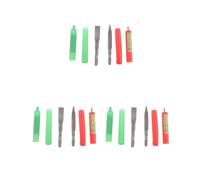 Set di 3 scalpelli a punta quadrata e scalpello piatto, 14 x 150 mm, per martello rotante
