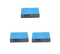 Set di 3 schede audio esterne USB 5.1 Surround Sound audio ottico scheda audio blu