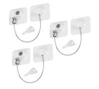 Set di 3 serrature per frigorifero per la sicurezza dei bambini, serrature adesive per frigorifero e armadio, facile installazione, cucina a prova di bambini, cassetti e altro ancora