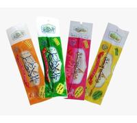 Set di 3 Siwaks naturali aromatizzati | Spazzolino da denti ecologico per denti bianchi e gengive sani | Sapori fragola, menta e limone o natura, a scelta (NORMAL, Set di 4 sapori MIX)