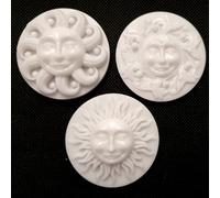 Set Di 3 Soli Silicone Stampo Per Resina,Argilla,Topper Torta,Cioccolato & Più