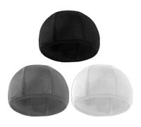 Set di 3 Sottocaschi Estivi per Bici e Moto in Cotone Traspirante - Cuffie Sottocasco a Asciugatura Rapida per Uomo e Donna Asciuga, per Ciclismo e Motociclismo - Colori Nero, Bianco, Grigio