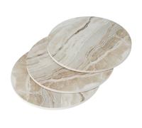 Set di 3 sottopentola in ceramica da 20,3 cm per piatti caldi, pentole e padelle calde, resistenti al calore, in stile marmo, per cucina, piatti caldi per controsoffitti, tavolo, elementi essenziali