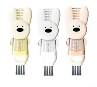 Set di 3 spazzole 4 in 1 per la pulizia di bottiglie e tazze da cucina con silicone, angolare, spazzole a fessura e asta ad anello con impugnatura comoda