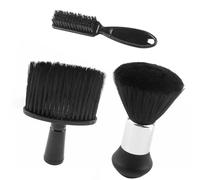 Set di 3 spazzole da taglio per capelli, spazzola per il collo, spazzole per la rimozione della polvere, spazzole per parrucchiere per la pulizia dei capelli e la rimozione della polvere nel