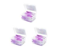 Set di 3 spazzole interdentali da 40 pezzi, con testina interdentale, per uso domestico, per uso domestico, 1,2-1,5 mm, colore: viola