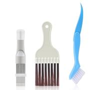 Set di 3 spazzole lamellari per la pulizia delle lamelle, per l'aria condizionata, per asciugatrice